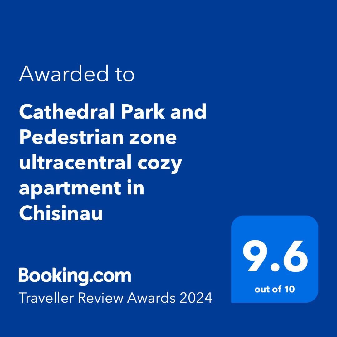 Cathedral Park And Pedestrian Zone Ultracentral Cozy Apartment In Chisinau Luaran gambar
